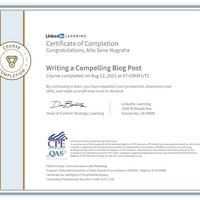 Writing a Compelling Blog Post Certificate