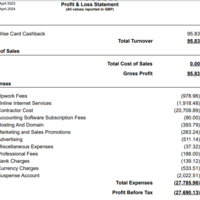 Profit And Loss Report