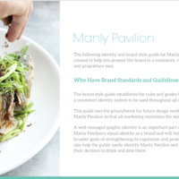 Brand Style Guide (Sydney Waterfront restaurant)