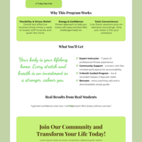 Virtue Training Landing Page