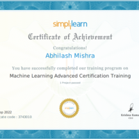 Advanced Machine Learing