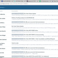 Some of the emails to be replied using Helscout