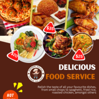 Canva Graphic Design - Food Advert