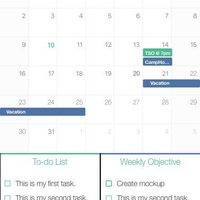 Monthly View for Objective App