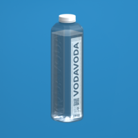 3D model of a bottle of VODA VODA brand