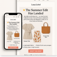 promotional design for a famous Online Boutique