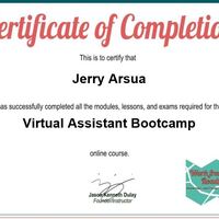 VA Bootcamp Certificate