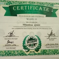 Quickbooks DIY Payroll Certificate
