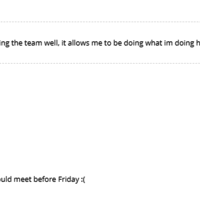 Regular feedback from my awesome employer!