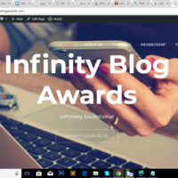 Website design for a Blog competition