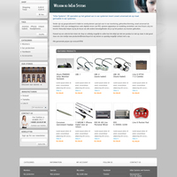 Shop page for audio site