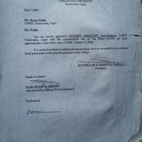 Certificate as a Student Assistant