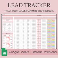 Lead tracker results overview (sample work 2)