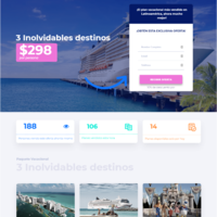 Travel agency website created from PSD files on Codeigniter.