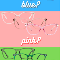 Instagram story for an eyeglasses company colour edition