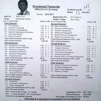 MBA Transcript