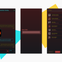 Cyberpunk inspired cyberchat app
