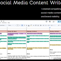 Social Media Content Writer