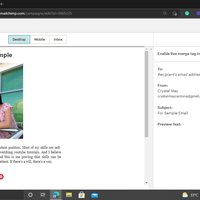 Created email campaign using mail chimp