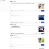 scheduling post using buffer