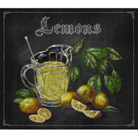 Editorial Illustration "Lemons Chalkboard Art"