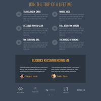 Photography Web design sample