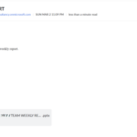 Data Entry and Weekly Report 