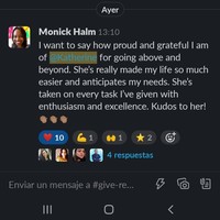 Feedback from my previous client.