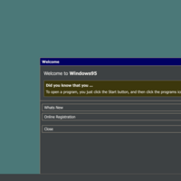 Windows 95 Simulation App