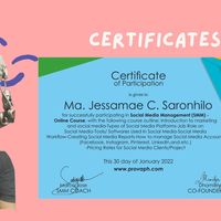Social Media Management Course Certificate