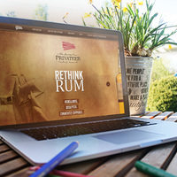 Privateer Website redesign - parallax design