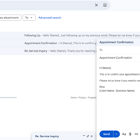 Email response for confirmation (with client's approval)