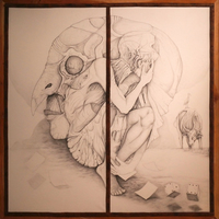 Traditional Drawing on 265 gsm paper, 6ft x 6ft