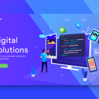 Digital Marketing agency landing page concept
