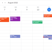 scheduling using google calender
