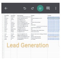 Lead generation data entry