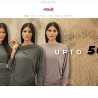 Design Mollie fashion shopify store and products uploading