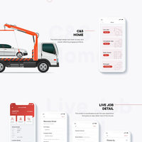 C&S vehicle towing App UI Design