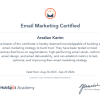 Email Marketing Certified 