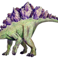 Crystal Stegosaur tattoo