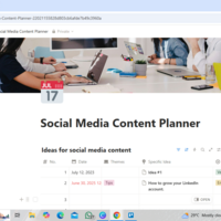 Social Media Content Planner