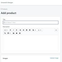 Shopify Adding Product