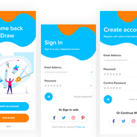 UniDraw - Drawing App Screens