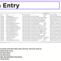 Data Entry