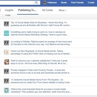 Facebook Scheduled posting