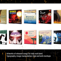 Design for indy band song releases