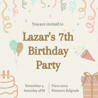Clients birthday card design