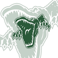 Simple alligator logo.