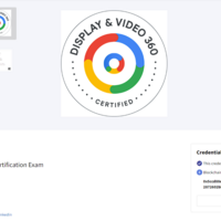 Display & Video 360 Google Skillshop Certificate