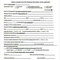 Supplier / Vendor Applications